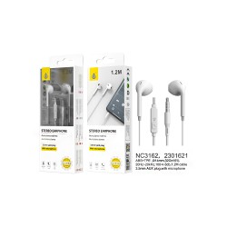 ONEPLUS EARPHONES NC3162 BL WITH MICROPHONE AND MULTIFUNCTIONAL BUTTON 1.2M WHITE ONEPLUS EARPHONES NC3162 BL WITH MICROPHONE AND MULTIFUNCTIONAL BUTTON 1.2M WHITE